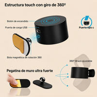 Lampara De Pared Touch Recargable
